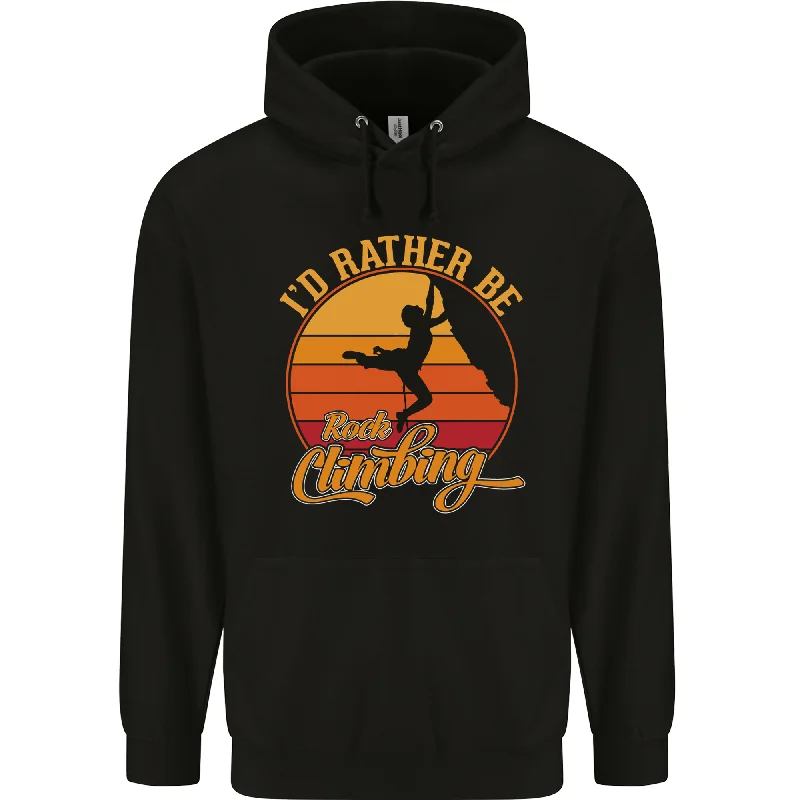 Loyalty Reward Funny Rock Climbing Climber Mens 80% Cotton Hoodie