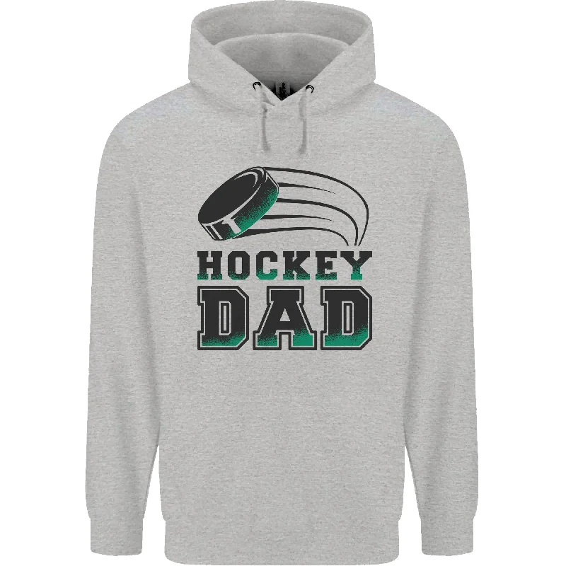 Price Reduction Ice Hockey Dad Fathers Day Mens 80% Cotton Hoodie