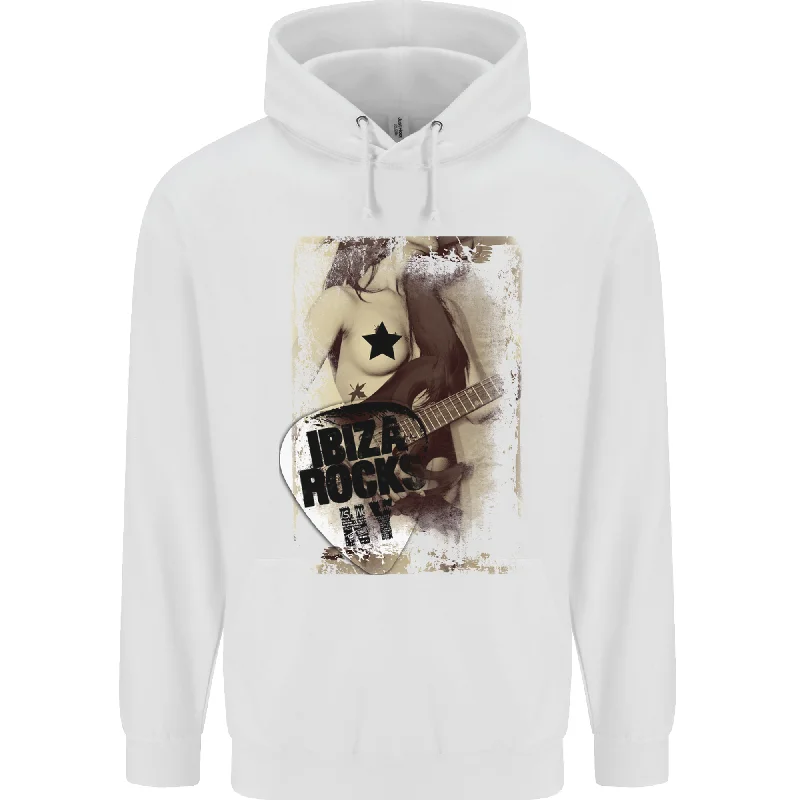 Now or Never Ibiza Rocks Dance Music Mens 80% Cotton Hoodie