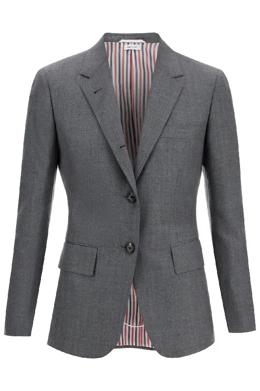 Today’s Deal Wool Twill Jacket In Slim Fit Style  - Grey