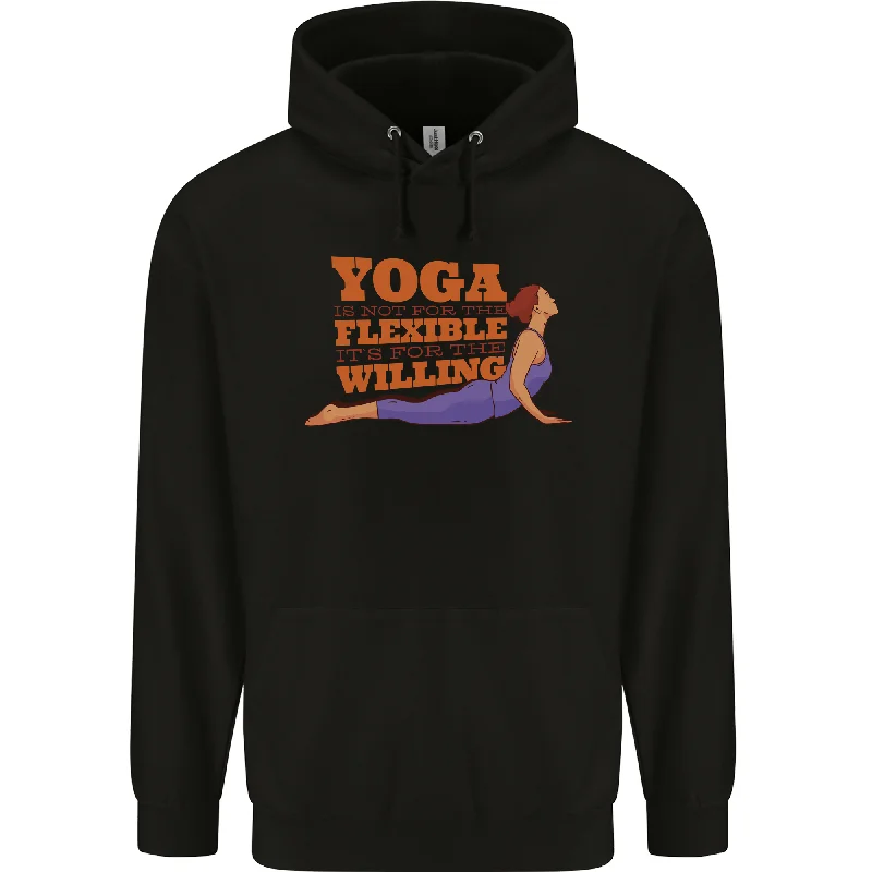 Exclusive Access Funny Inspirational Yoga Mens 80% Cotton Hoodie