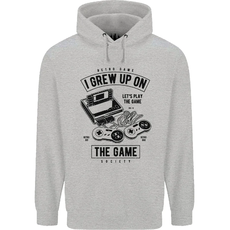 Shop and Save I Grew up on the Gamer Funny Gaming Mens 80% Cotton Hoodie