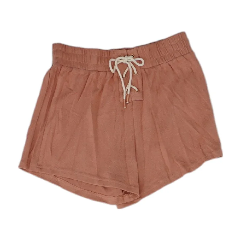 Flash Sale Peach Solid Shorts
