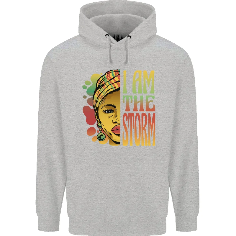 The Best Prices I Am the Storm African Black Lives Matter Mens 80% Cotton Hoodie