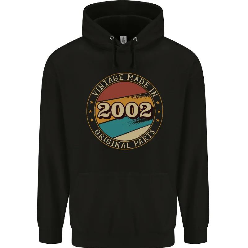 Great Deals 22nd Birthday  Vintage Made In 2002 Mens 80% Cotton Hoodie