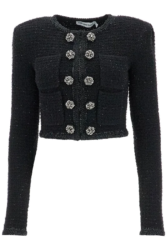 New Deals Short Jacket With Sequins  - Black