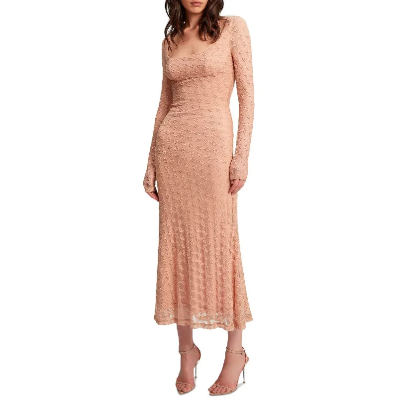 Big Savings Bardot Womens Lace Tea Length Sheath Dress
