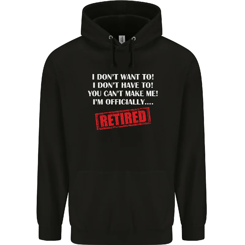 Extra Savings Im Officially Retired Retirement Funny Mens 80% Cotton Hoodie