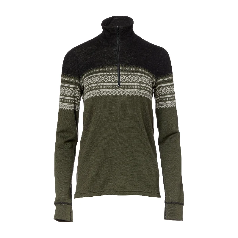 Savings Alert Ladies Pullover DesignWool Marius Mock Neck Zip nordmarka