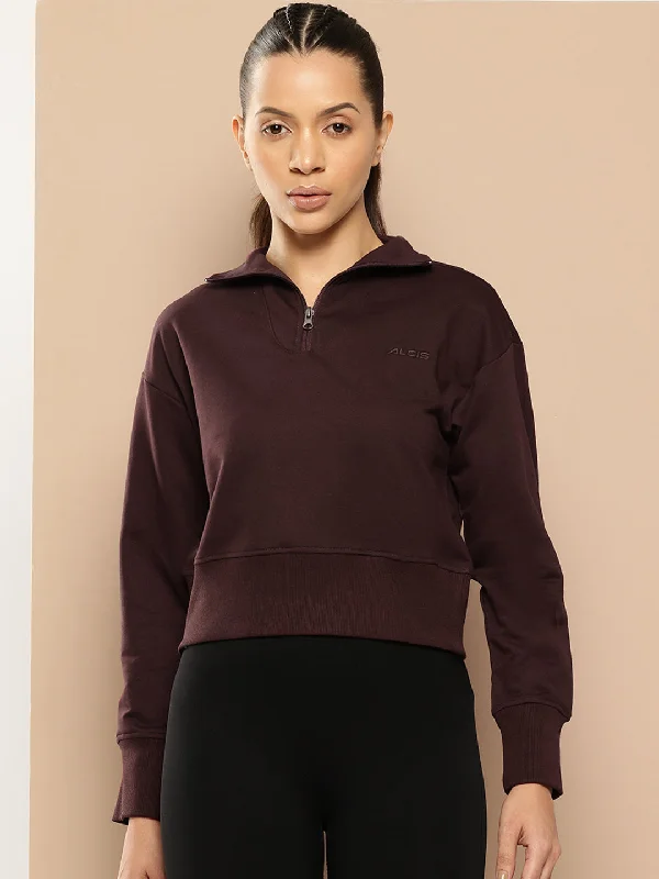 Big Discounts Alcis Women Solid Sweatshirt