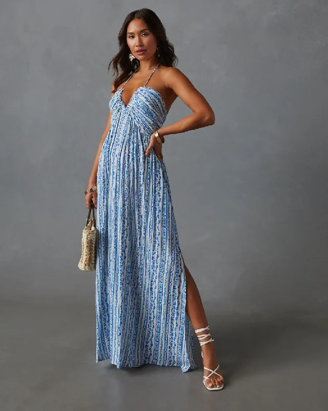 Quick Sale Azalea Pocketed Floral Empire Maxi Dress