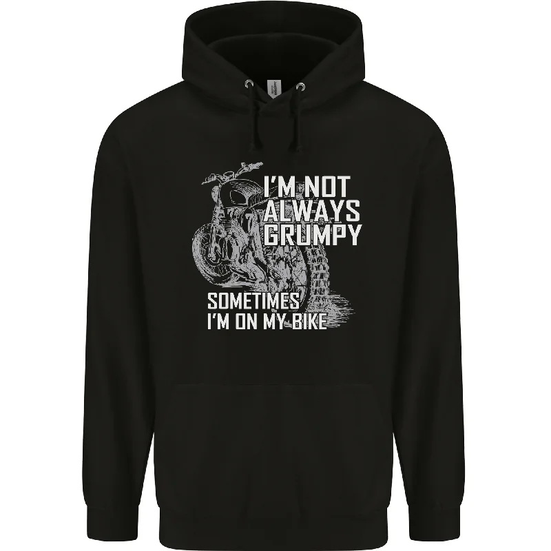 Special Savings Im Not Always Grumpy Biker Motorcycle Biker Mens 80% Cotton Hoodie