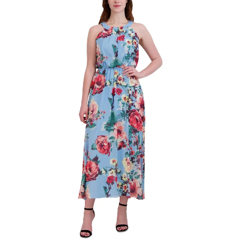 Deal of the Day Signature By Robbie Bee Womens Floral Sleeveless Maxi Dress