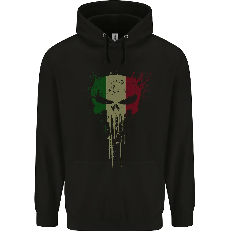 Limited Time Discount Italy Skull Gym Training Bodybuilding Mens 80% Cotton Hoodie