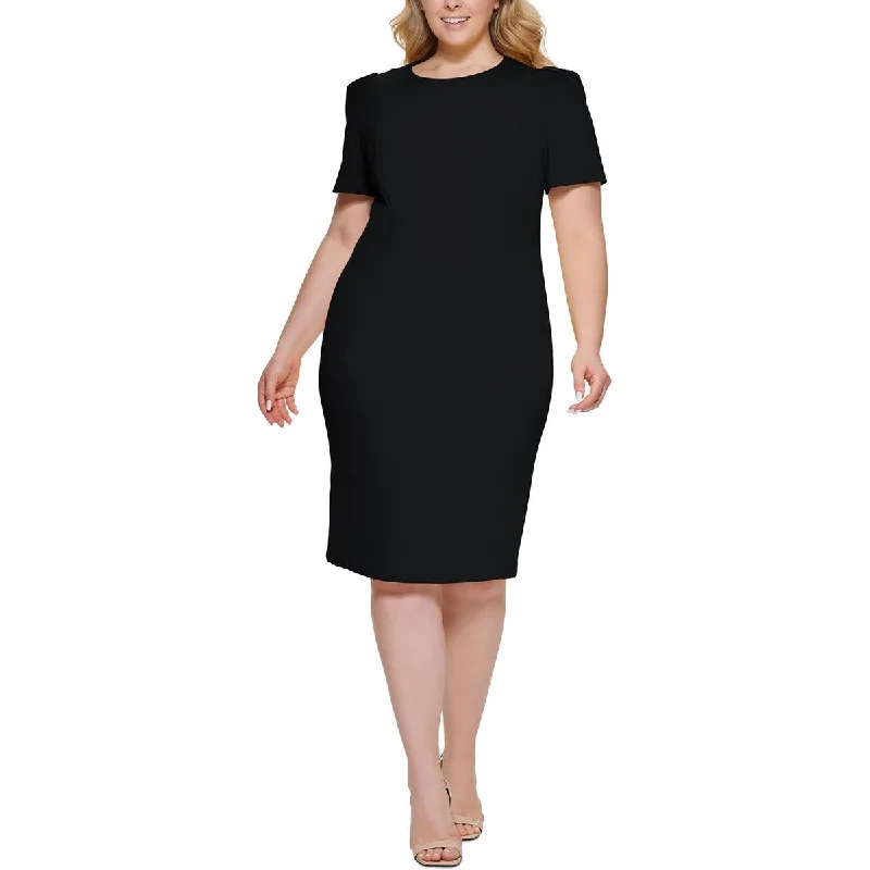 The Best Prices Calvin Klein Womens Plus Solid  Sheath Dress