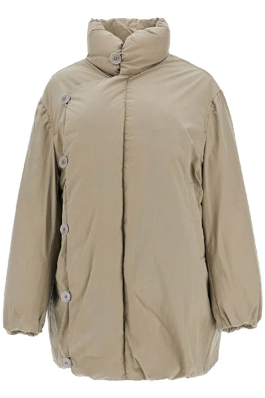 Warehouse Sale Double-breasted Egg-shaped Down  - Green