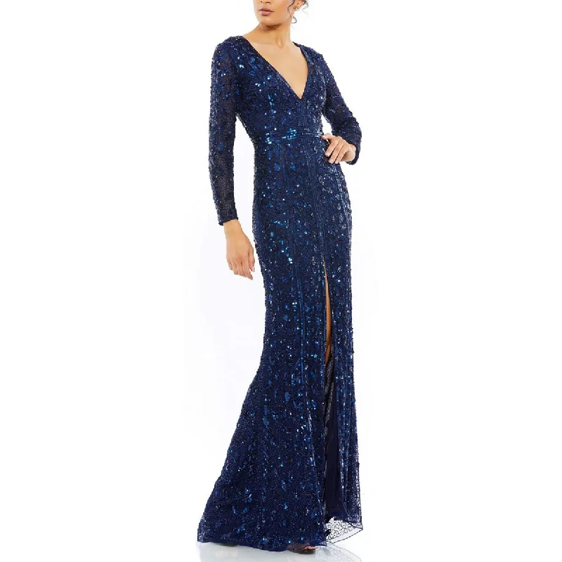 Limited Quantity Mac Duggal Womens Embellished Formal Evening Dress