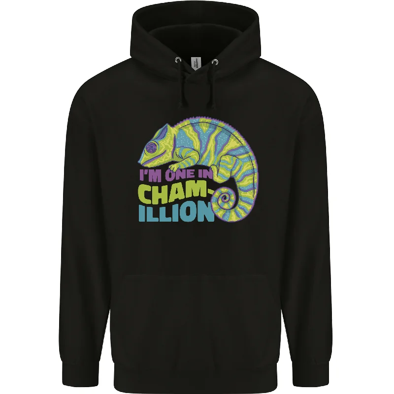 Fantastic Offers Im One in a Chamillion Funny Chameleon Mens 80% Cotton Hoodie