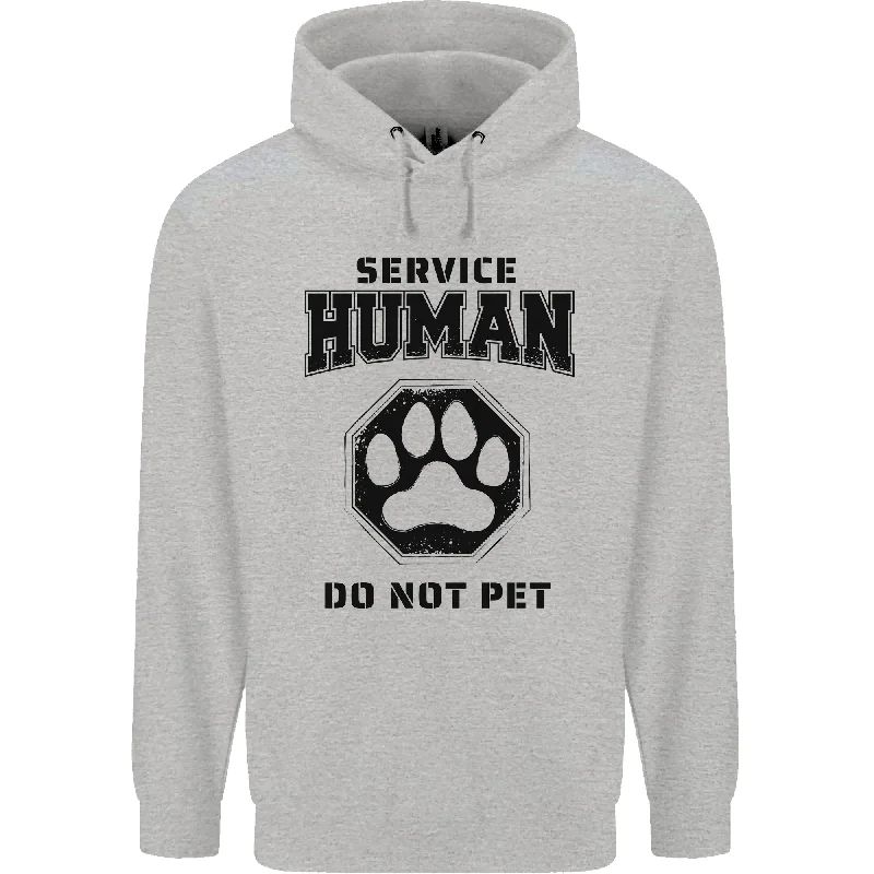 Today Only Funny Dog Service Human Do Not Pet Mens 80% Cotton Hoodie
