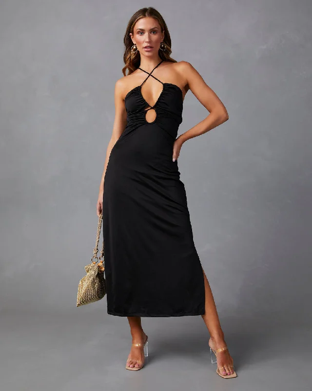 Buy Now Sweet Amore Cutout Midi Dress