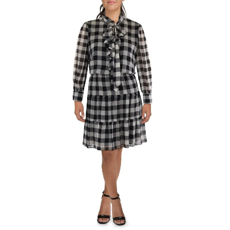 Low Prices Lauren Ralph Lauren Womens Ruffled Midi Shift Dress