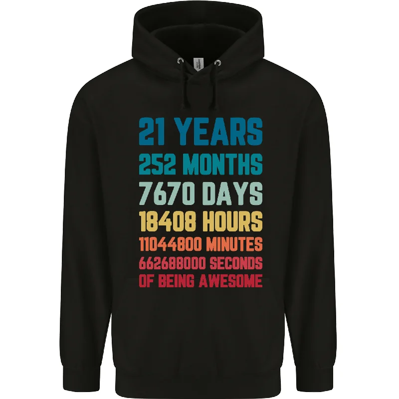 The Best Prices 21st Birthday 21 Year Old Mens 80% Cotton Hoodie
