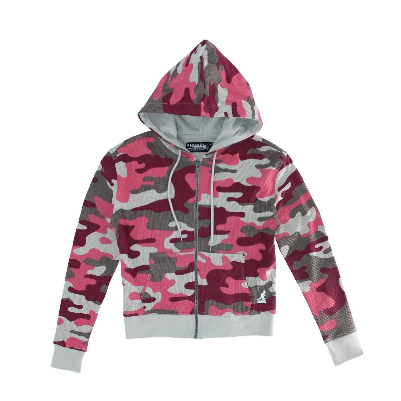 Exclusive Savings Kangol Women's Waffle Full Zip Hoodie