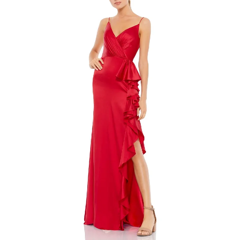 Extra Savings Mac Duggal Womens Cascade Ruffle Evening Dress