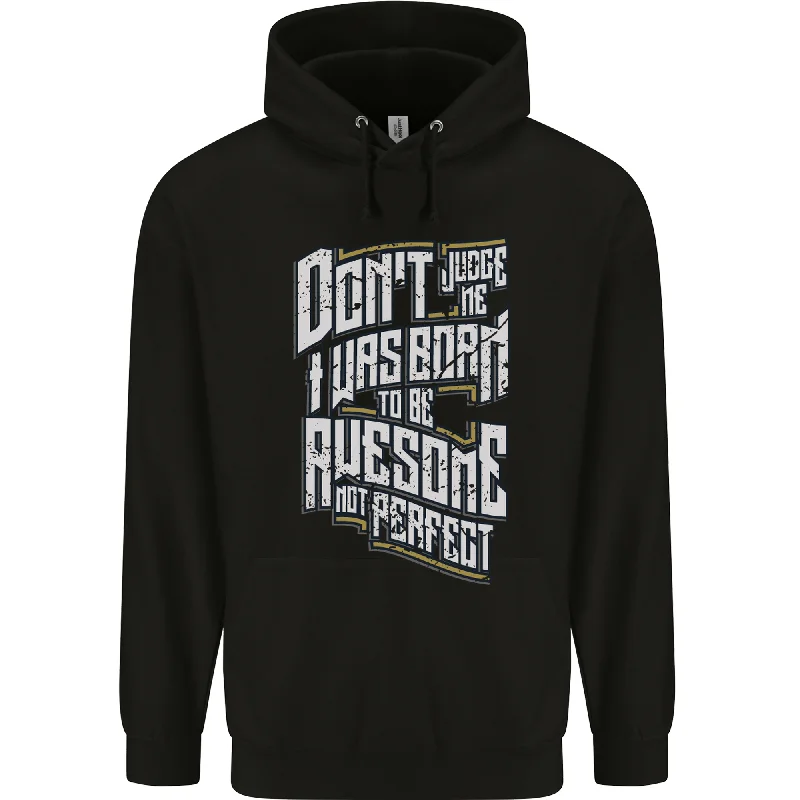 Buy Now I Was Born to Be Awesome Funny Mens 80% Cotton Hoodie