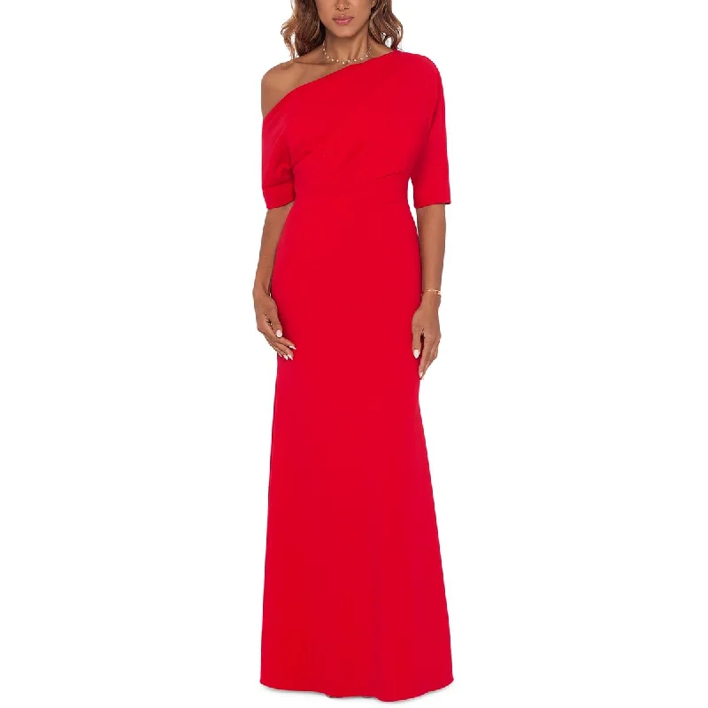 Take Advantage Betsy & Adam Womens Asymmetric Long Evening Dress
