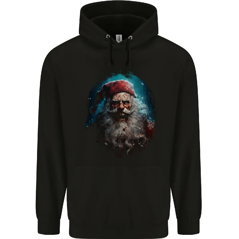 Big Discounts Horror Zombie Santa Claus Christmas Halloween Mens 80% Cotton Hoodie
