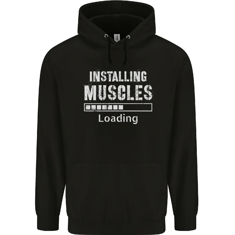 Weekend Special Installing Muscles Loading Gym Training Top Mens 80% Cotton Hoodie
