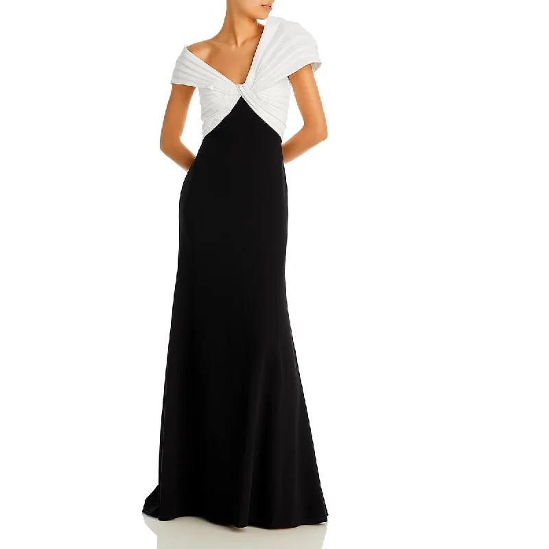 Loyalty Reward Tadashi Shoji Womens Full Length Front Twist Evening Dress