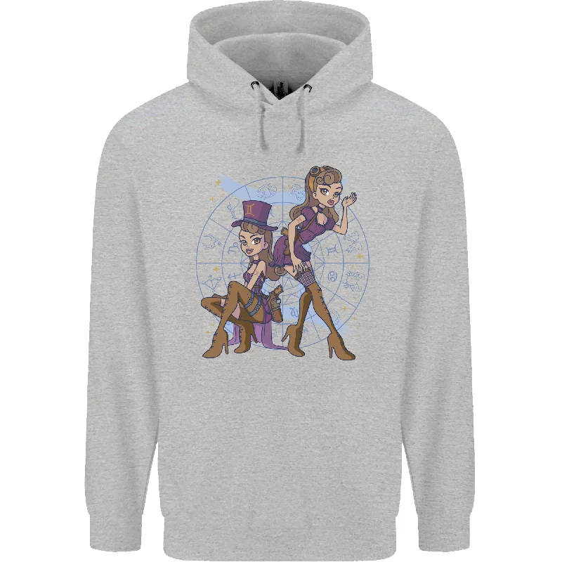Bargain Bin Gemini Star Sign Astrological Zodiac Mens 80% Cotton Hoodie