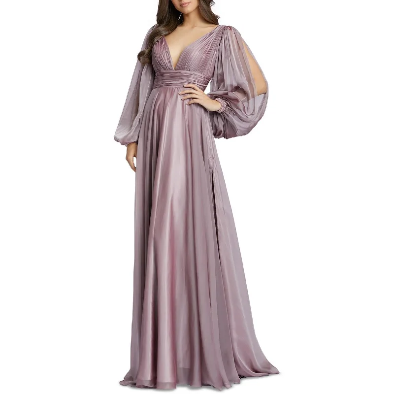 Price Buster Mac Duggal Womens Pintuck Evening Dress