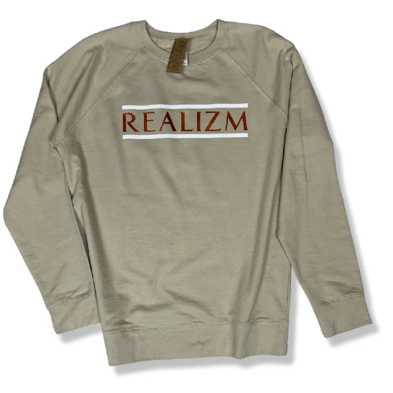 Price Drop Beige OG REALIZM Crew Sweatshirt