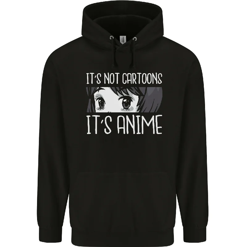 Overstock Sale Its Anime Not Cartoons Mens 80% Cotton Hoodie