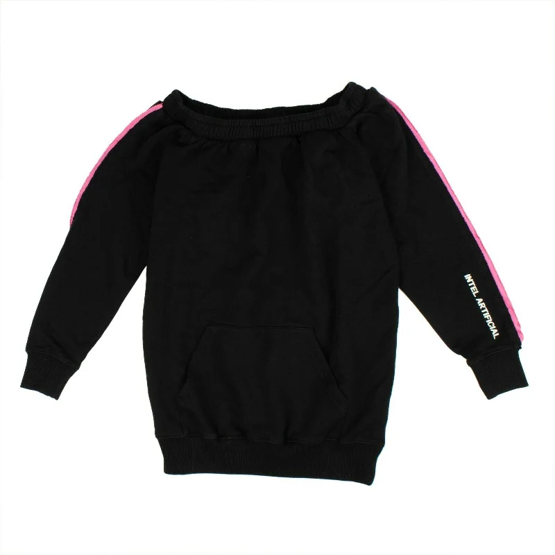 Closeout Marcelo Burlon Boat Collar Sweatshirt - Black/Pink