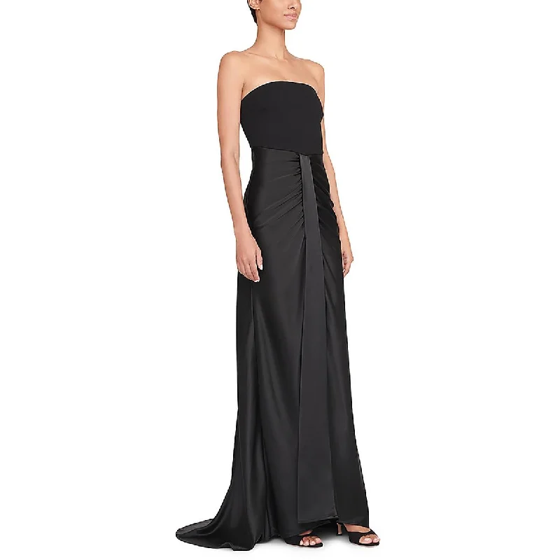 Deal Alert STAUD Womens Maxi Strapless Evening Dress