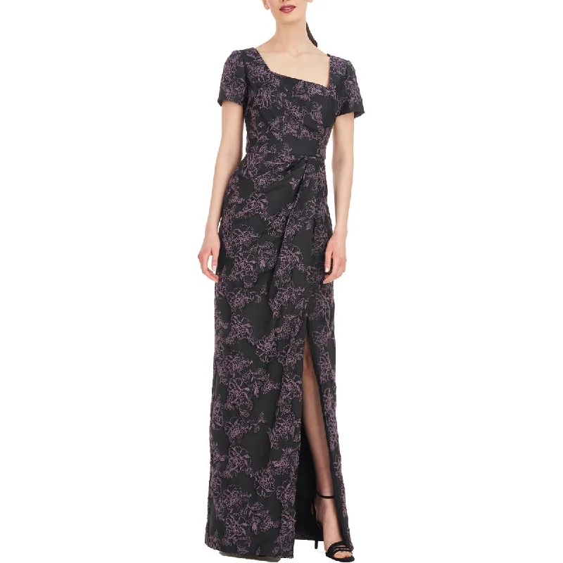 Great Deals Kay Unger New York Womens Embroidered Maxi Evening Dress