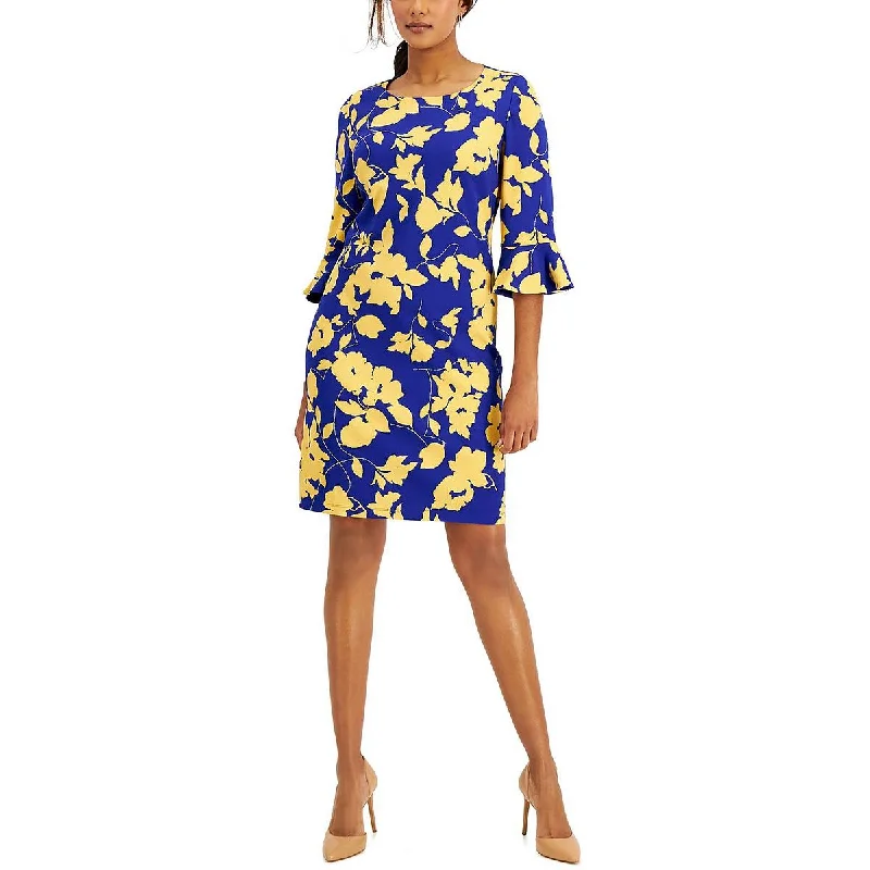 Today’s Deal Kasper Womens Fitted Printed Sheath Dress