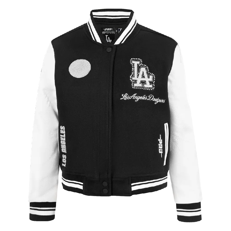 Price Drop CHAMARRA UNIVERSITARIA MLB LOS ANGELES DODGERS PEARLS PARA MUJER