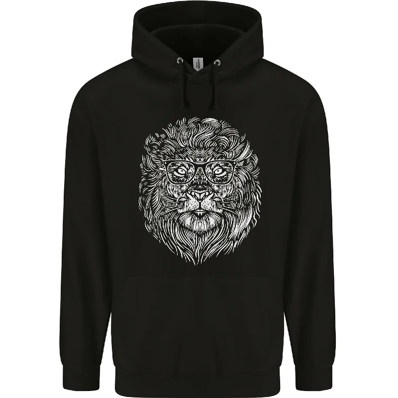 Buy More, Save More Funny Hipster Lion Mens 80% Cotton Hoodie