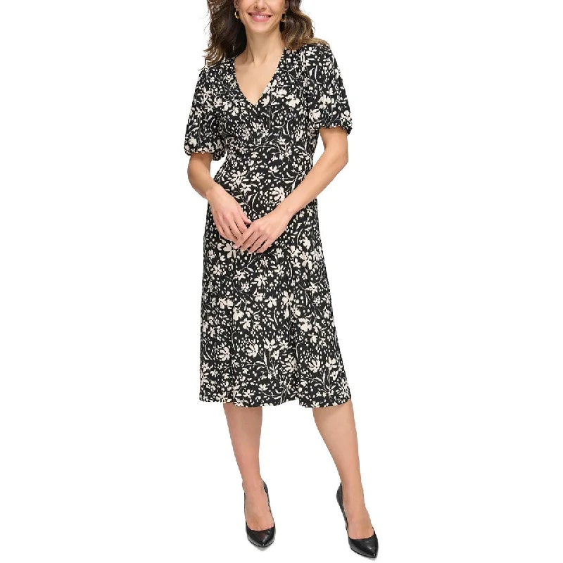 Price Rollback Tommy Hilfiger Womens Printed Jersey Midi Dress