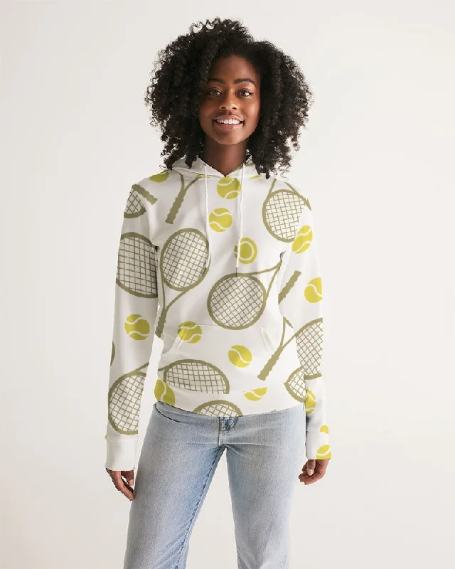 Reduced Prices Racquet & Ball Pattern Women's Hoodie