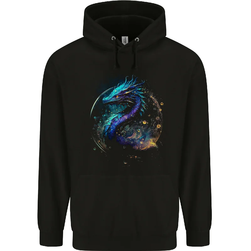 Savings Galore Ice Water Dragon Mens 80% Cotton Hoodie