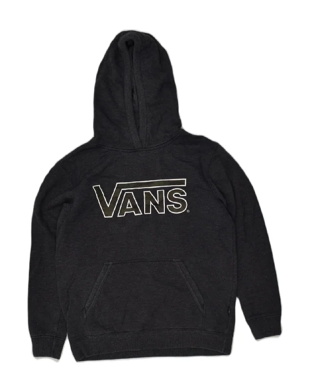 Big Savings VANS Womens Graphic Hoodie Jumper UK 14 Large Grey Cotton