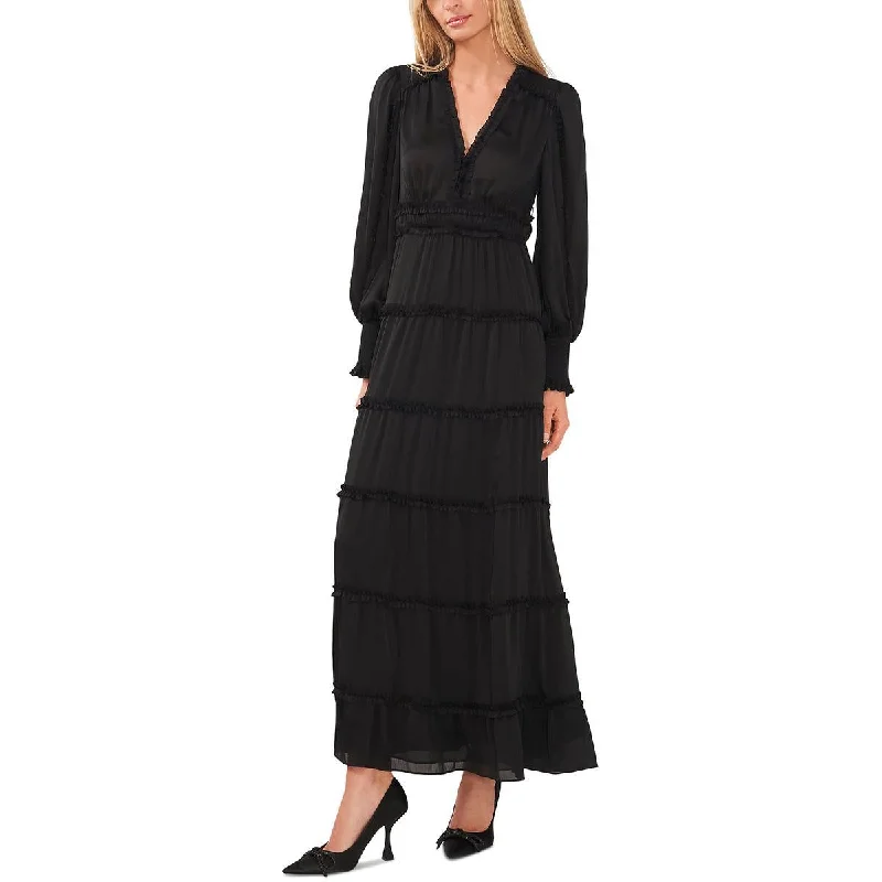 Markdowns CeCe Womens Ruffled Long Maxi Dress