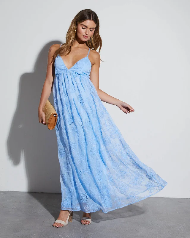 Seasonal Clearance Good Times Chiffon Floral Maxi Dress