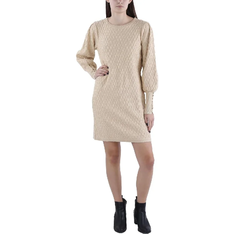 Get It Before It’s Gone Lilly Pulitzer Womens Jacquetta Metallic Mini Sweaterdress